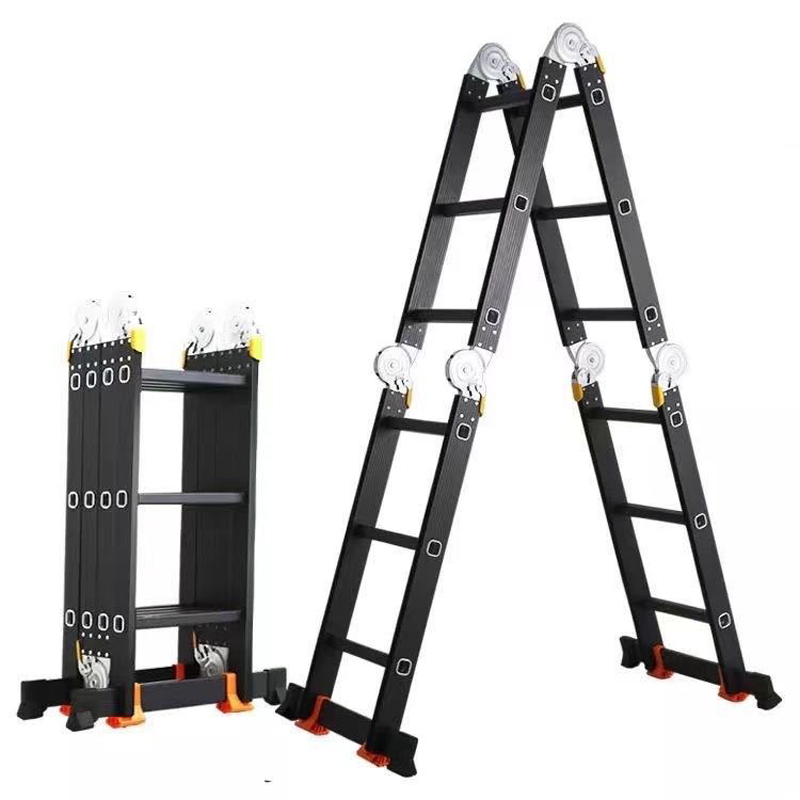 Mobile and Convenient 4X4 Steps Retractable Safety Ladder