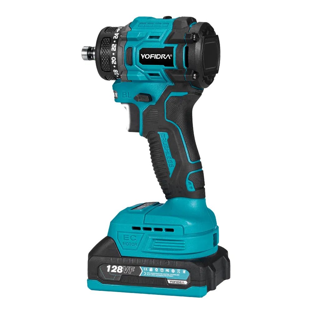 Powerful Electric Drill with Adjustable 24 Torque Settings and Quickchuck