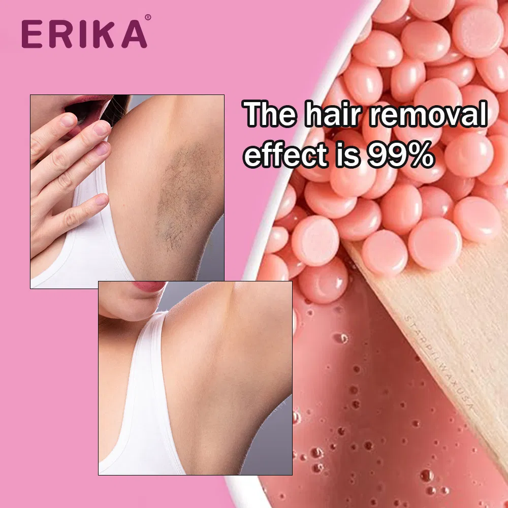 300g Rose Fragrance Hard Wax Beans for Delicate Skin Hair Removal Aromatherapy Inspired Fast Melt Salon Quality