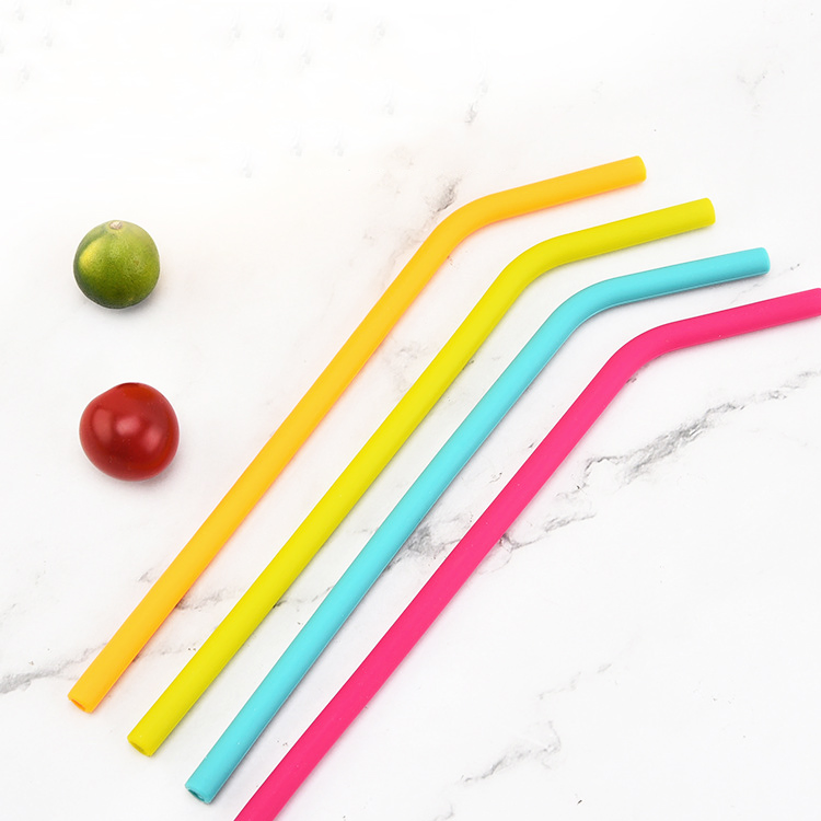 Silicone The Reuse of Color Food Grade Milk Tea Baby Straws