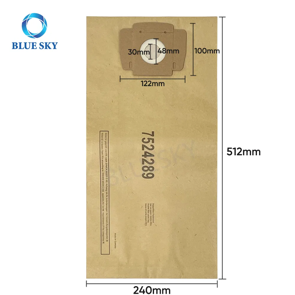 Replacement Paper Suction Dust Bags for Taski 7524289 Aero 8 15 Plus Vacuum Cleaner Spare Parts Attachment