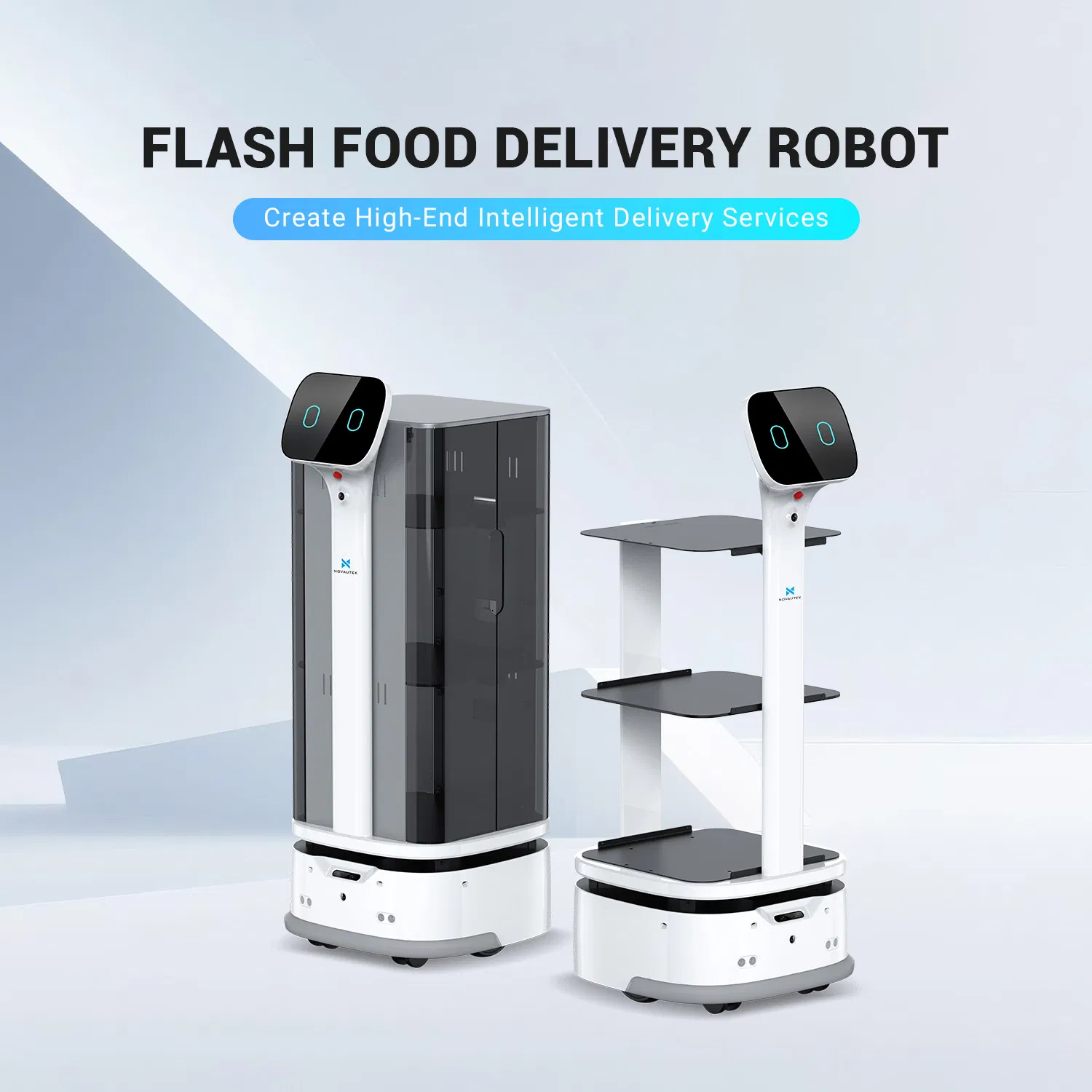 All-in-One Indoor Food Delivery with Smart Tray, Obstacle Avoidance, and Efficient Route Planning Food Delivery Robot