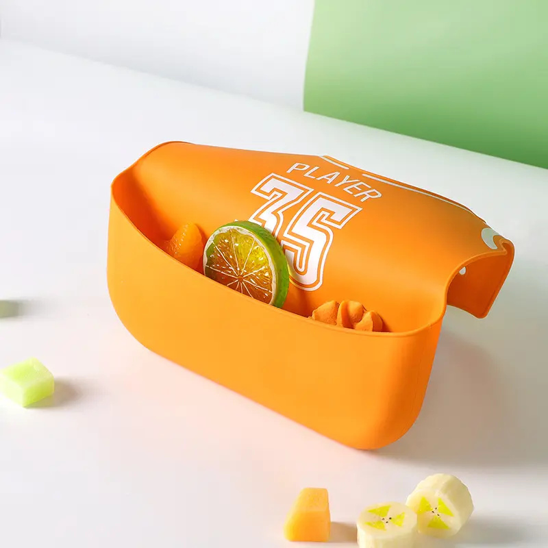 Kids Dining Feeding Children's Football-Shaped Adjustable Waterproof Silicone Baby Bibs