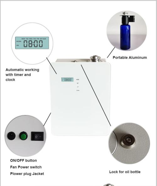 Commercial Large Area Auto WiFi APP Smart Scent Diffuser Hotel Fragrance Waterless Essential Oil Electric Scent Diffuser