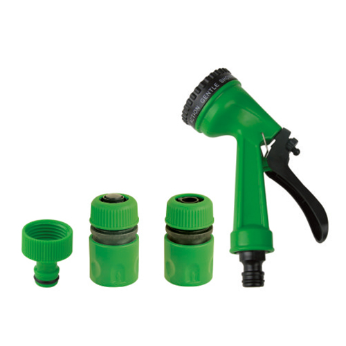 Water Hose Spray Nozzle Gun with Pipe Connector