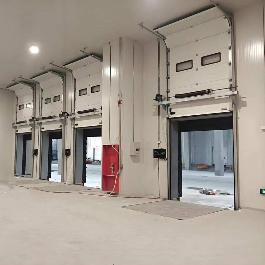 Industrial Electric Roll up Insulated Overhead Sectional Dock Door for Cold Storage or Warehouse