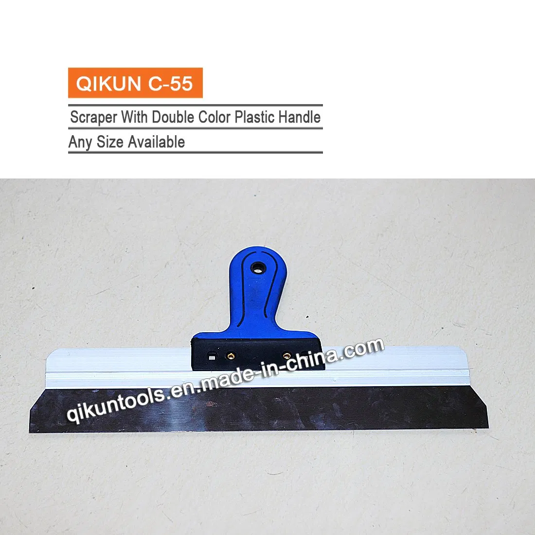 C-53 Construction Decoration Paint Hardware Hand Tools Erasing Knife with Double Color Plastic Handle
