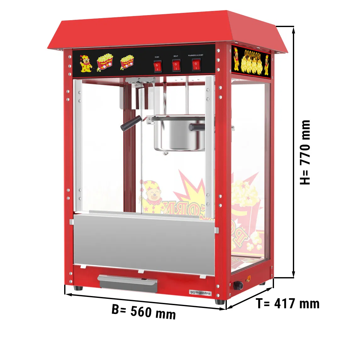Hot Sale Multi-Functional Popcorn Making Machine with Display Showcase