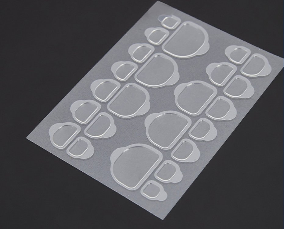 24PCS/Sheet Double Sided Clear DIY Nail Art Beauty Tabs Double-Side Adhesive Waterproof Tabs Glue Jelly Gel Sticker