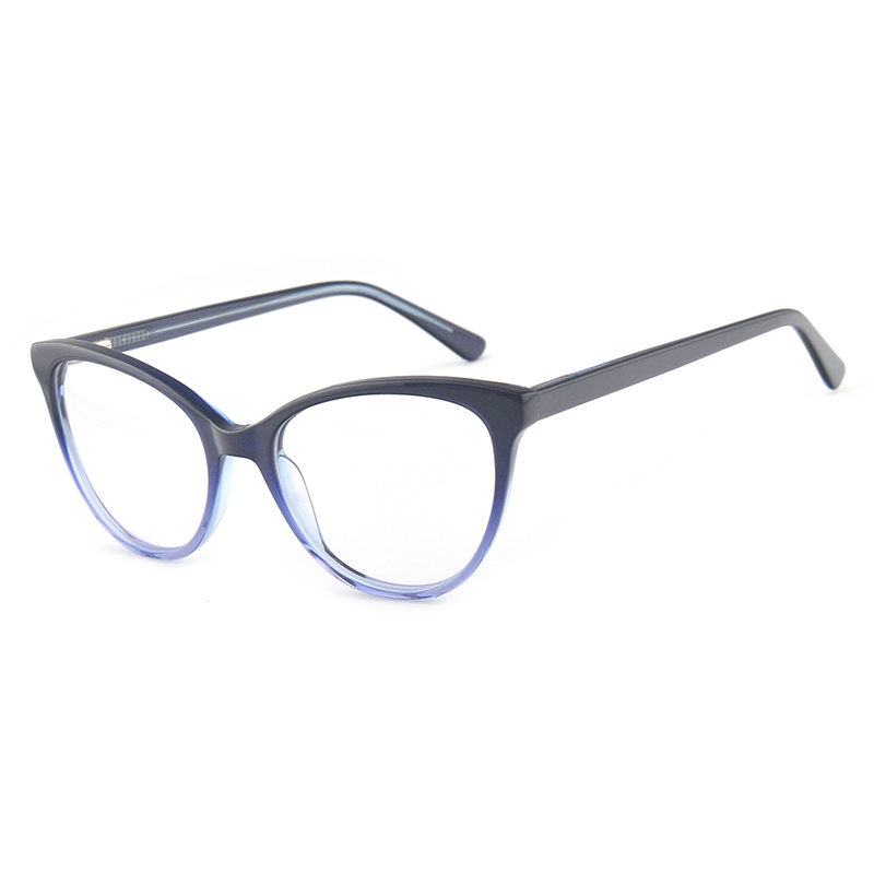 High Quality Wholesale Slim Thin Optical Frame Acetate Round Cat Fashion Eyewear Suppliers for Women Men