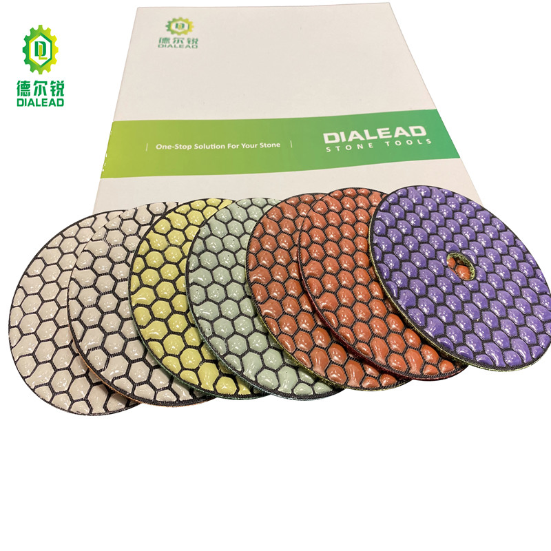 Dialead 100mm 125mm Dry Flexible Diamond Polishing Pad