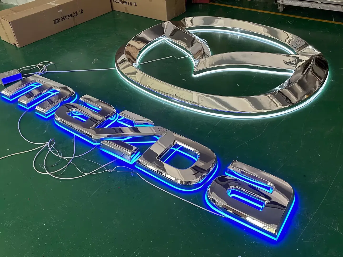 OEM Custom Stainless Steel Auto Dealer Letter Signs