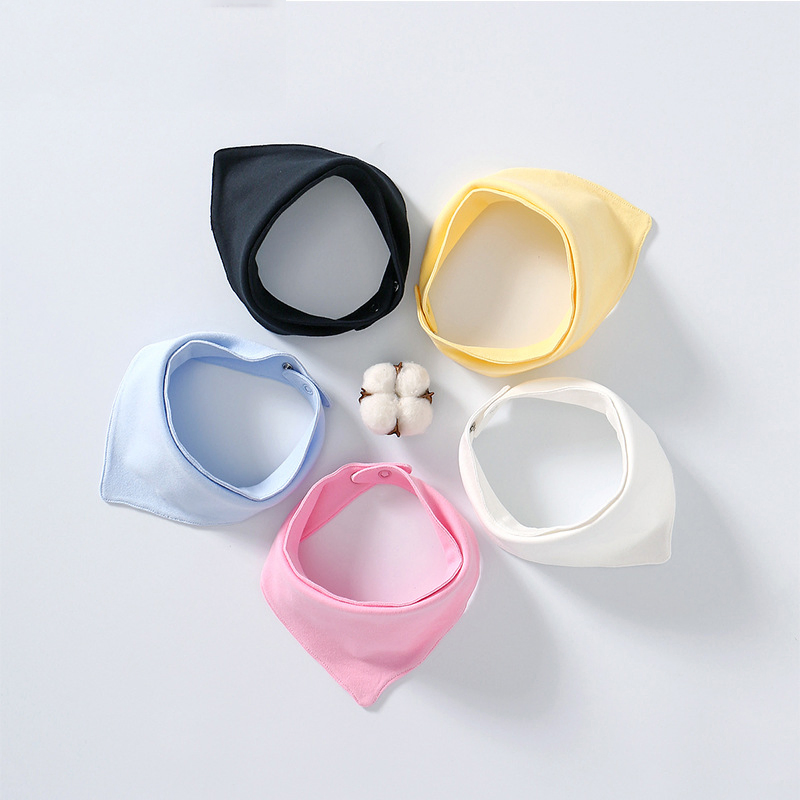 Custom Infant Baby 100% Cotton Super Absorbent Bibs Newborn Kids Bandana
