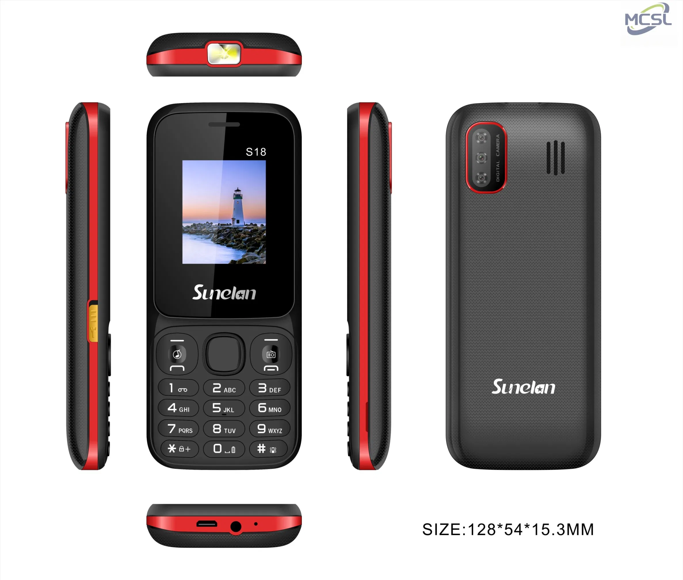 Кнопочный телефон Sunelan S18, 1.8 дюйма