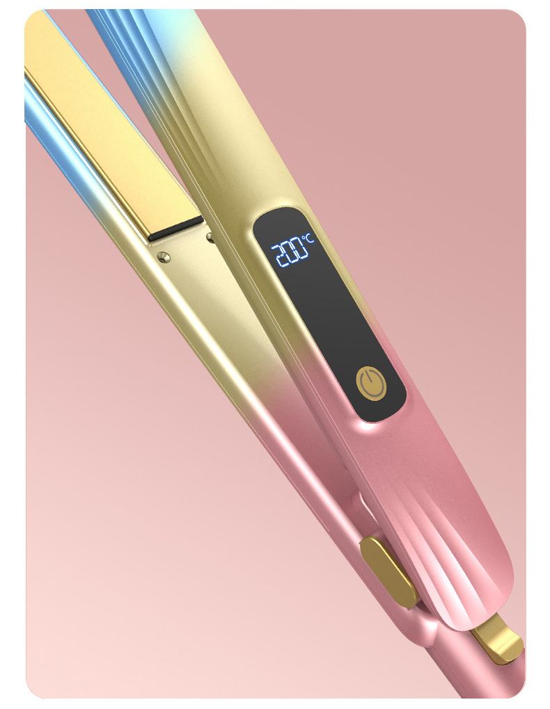 Fast Heating Element LED Display Professional Flat Iron Hair Straighteners with Ceramic Coating Plate