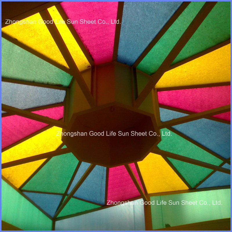 Colorful 4mm to 16mm Free Sample Polycarbonate Hollow Plastic Panel