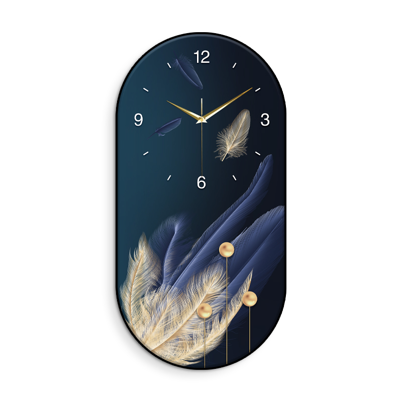 Modern Crystal Wall Clock Decorative Painting