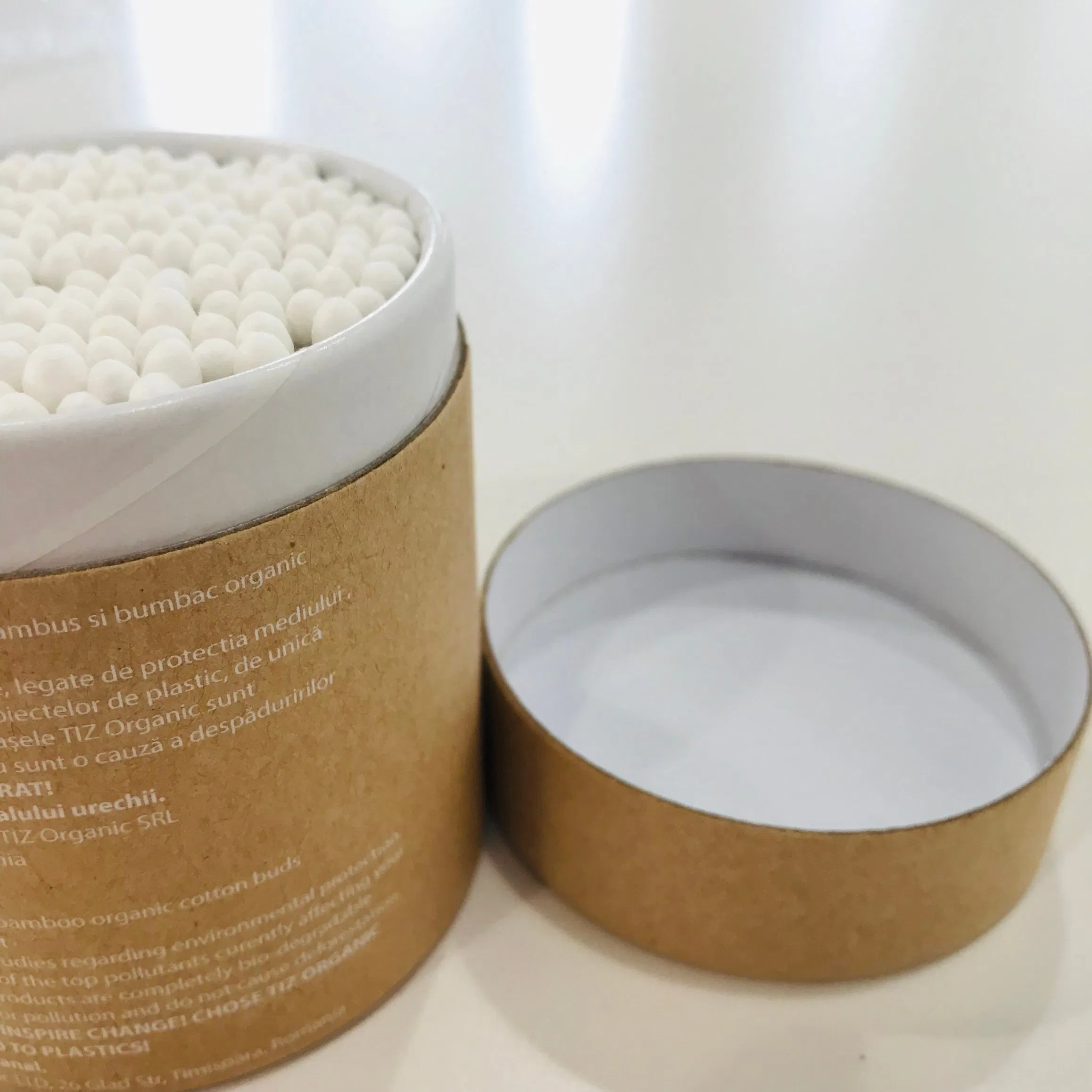 Customized Logo Bamboo Cotton Swabs 100% Biodegradable