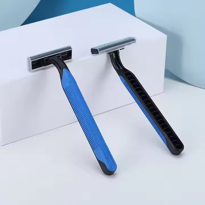 Twin Blade Disposable Razor Men Shaving Razor Plastic Handle