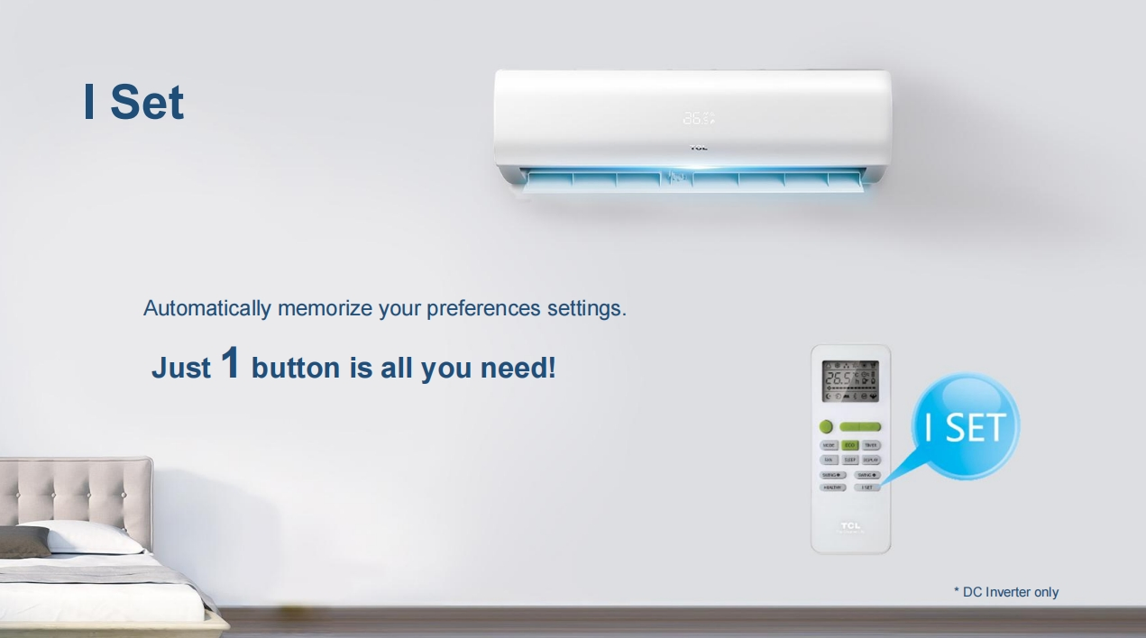 Настенная сплит-система Smart AC 9K-36K BTU с Wi-Fi