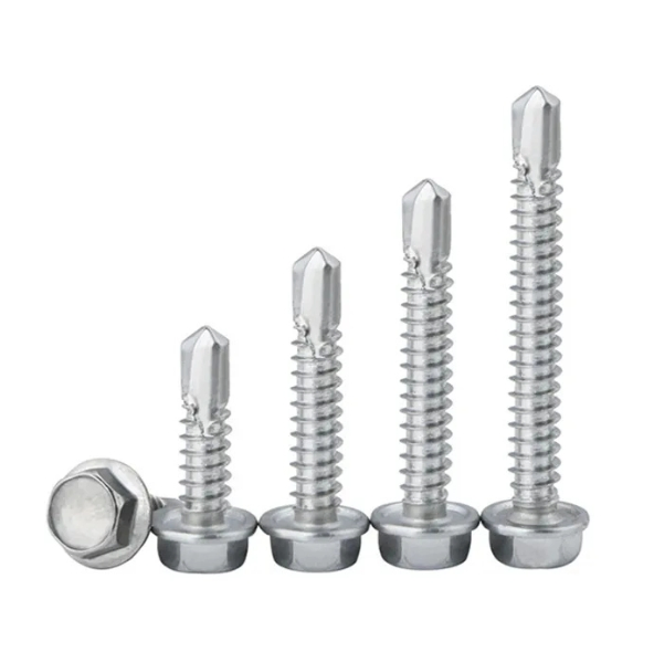 DIN7504 Stainless Steel Hex Washer Head Self Drilling Tek Sheet Metal Screws