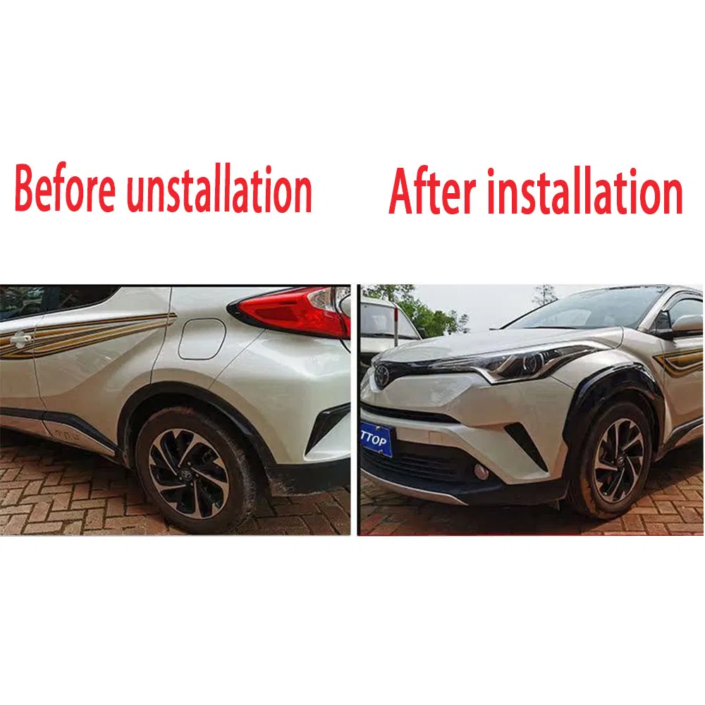 Набор брызговиков на колесные арки для Toyota C-HR (2016-2019)