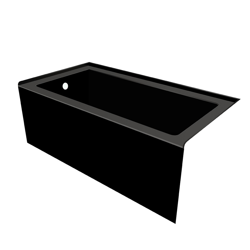 Bathroom Corner 1524*762*560mm Rectangular Three Side Skirted Acrylic Soaking Bathtub