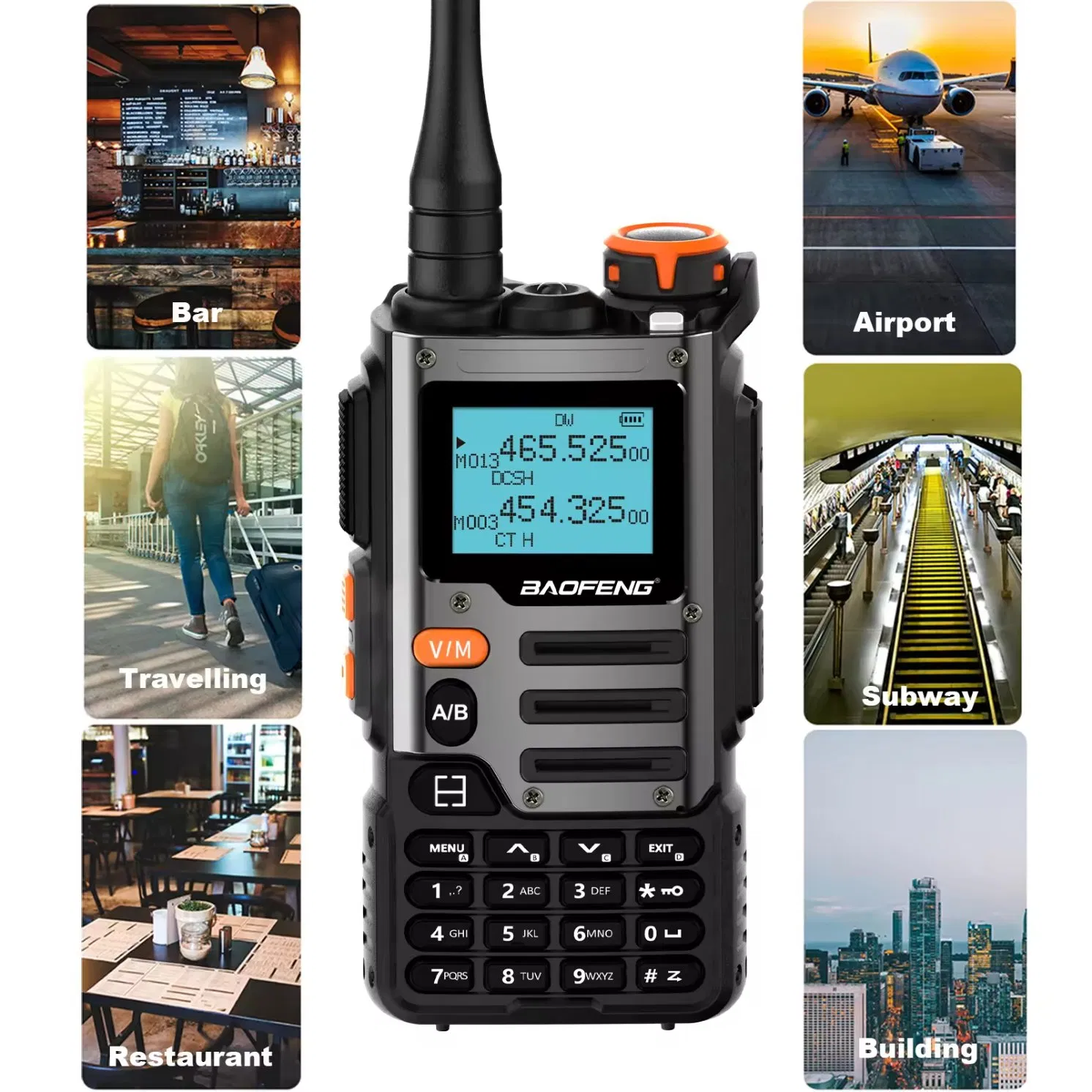 Портативная рация Baofeng UV-K68 с зарядкой Type-C
