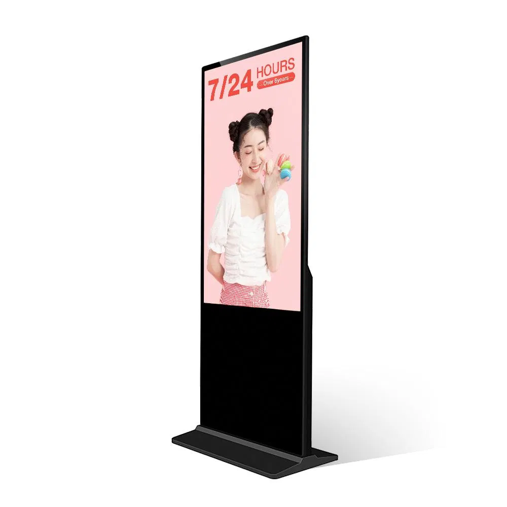 43-дюймовый напольный сенсорный киоск с рекламным дисплеем