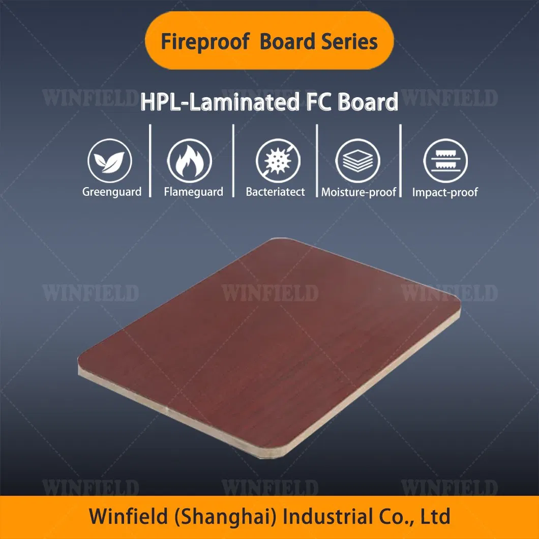 Lightweight Impact Resistant High Pressure Laminate Board Laminate Fiber Cement Board for Furniture HPL Sheet