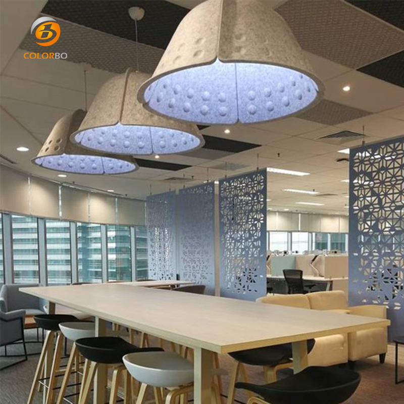 High performance Circular Sound Absorption Practical Function Decoration Rope Light