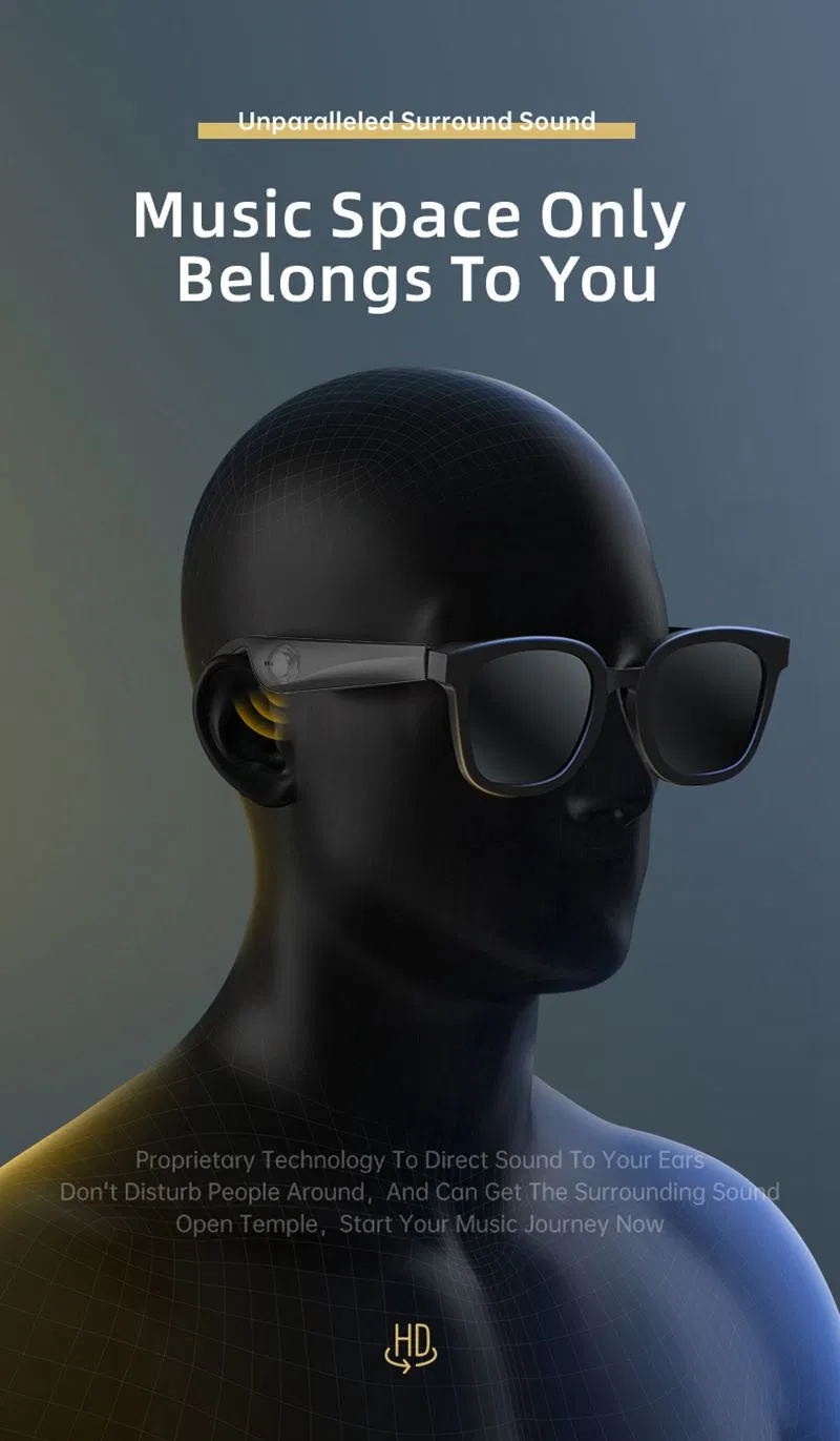 Fashion Eyewear Tws Audio Sports Stereo Calling Smart Bluetooth Glasses