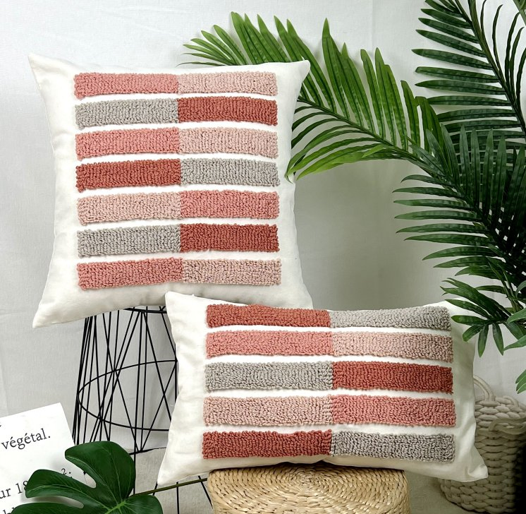 Embroidered Cushions High Grammage Customisable Pillows at Factory Prices