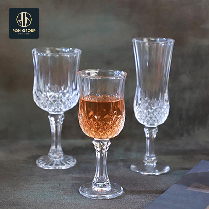 Bar Colored Whiskey Cocktail Juice Iced Coffee Water Tea Drinking Acrylic Wine Glass Cup