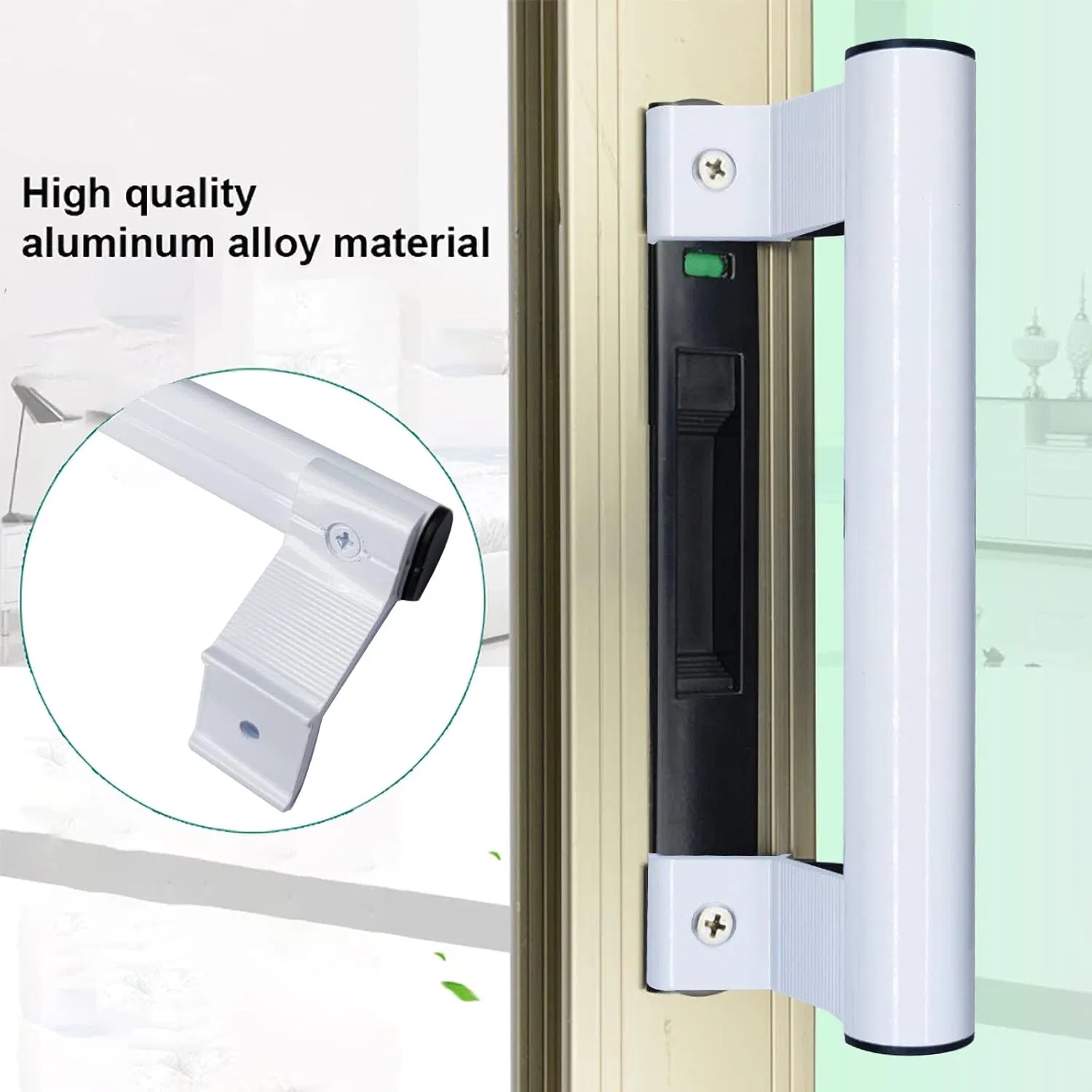 Prime-Line C Sliding Glass Door Handle Set with Hook Style