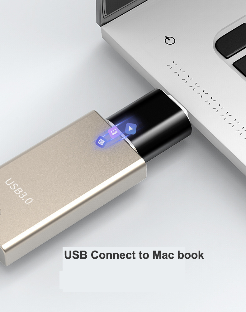 USB 3.0 Female to Type C Male OTG Adapter Connector for Android