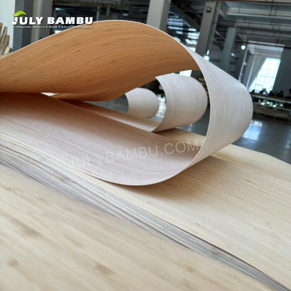 0.6mm Bamboo Decorative Wood Veneer for Bamboo Wall Veneer
