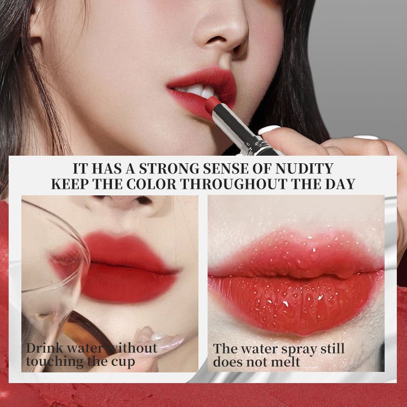 Novo Travel Size Lip Gloss Private Label Natural Makeup Non-Stick Cup Moisturizing Waterproof Lipstick Cosmetics Female Lipstick
