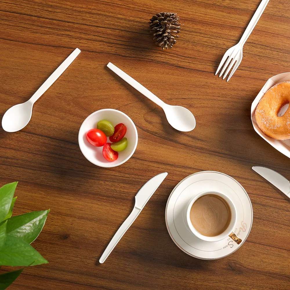 Ложки и вилки биоразлагаемые из кукурузного крахмала