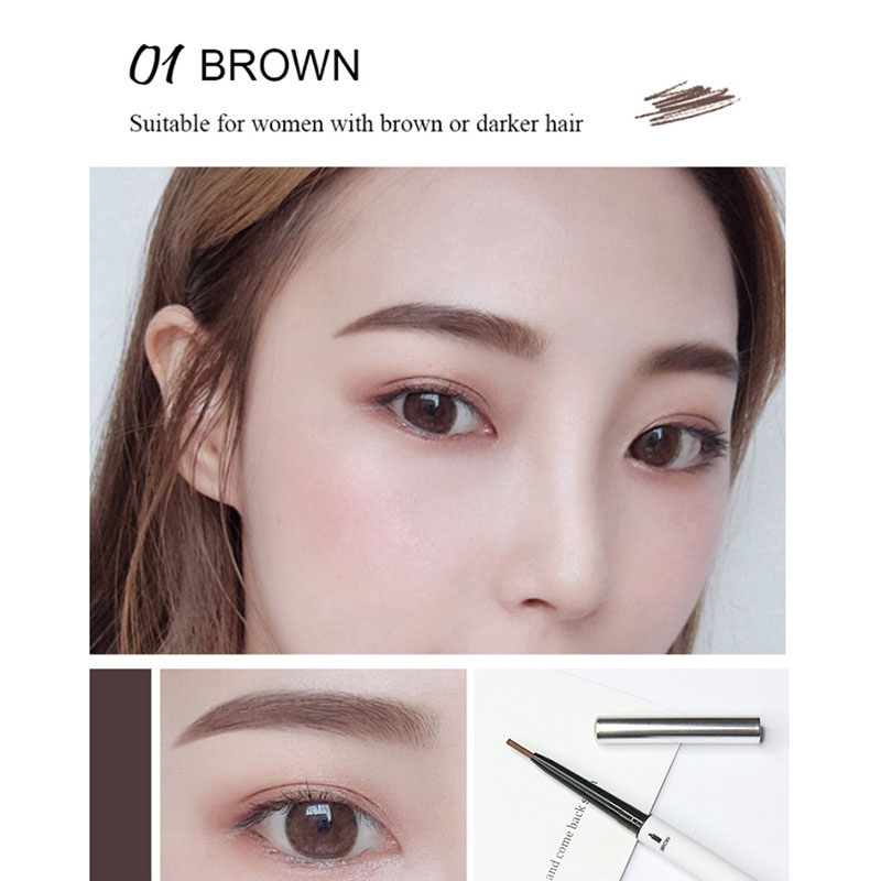 Wholesale Double-Ended Ultra-Fine Eyebrow Pencil Set Waterproof Hard Core Waterproof & Smudge-Proof