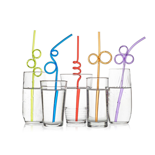 Promotional Colorful Party Decoration Crazy Shape Drinking Straws Child Toy Silly Straws