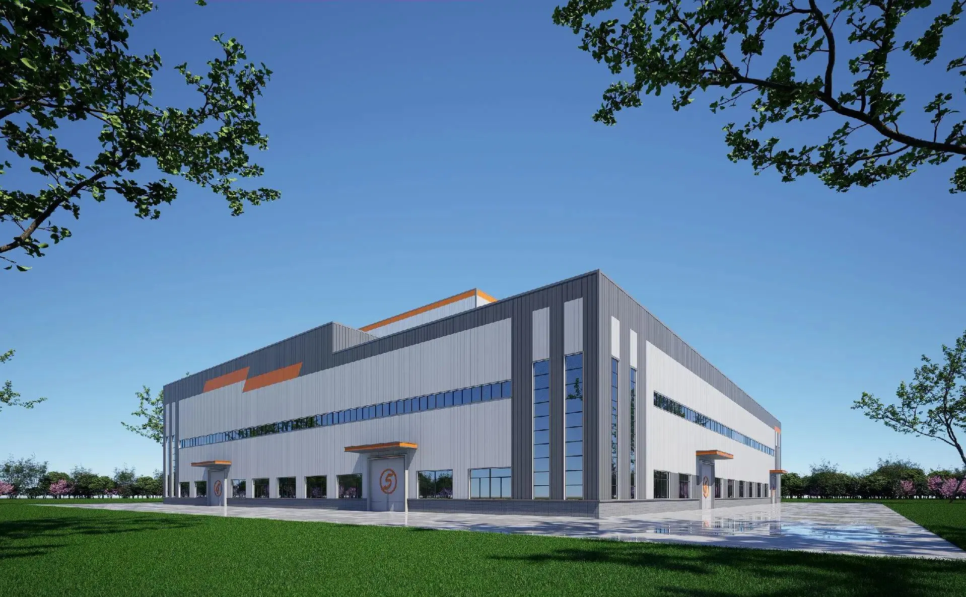 Modern Design Customized Prefabricated Steel Structure Office Building