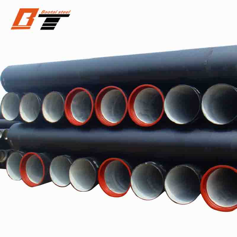 Factory Price Ios2531 En545 En598 En877 Push on Joint Zinc Coated Ductile Iron Pipes C25 C30 C40 and K9 K7 DN80mm-DN2000mm Bitumen Coated Cast Iron Pipe