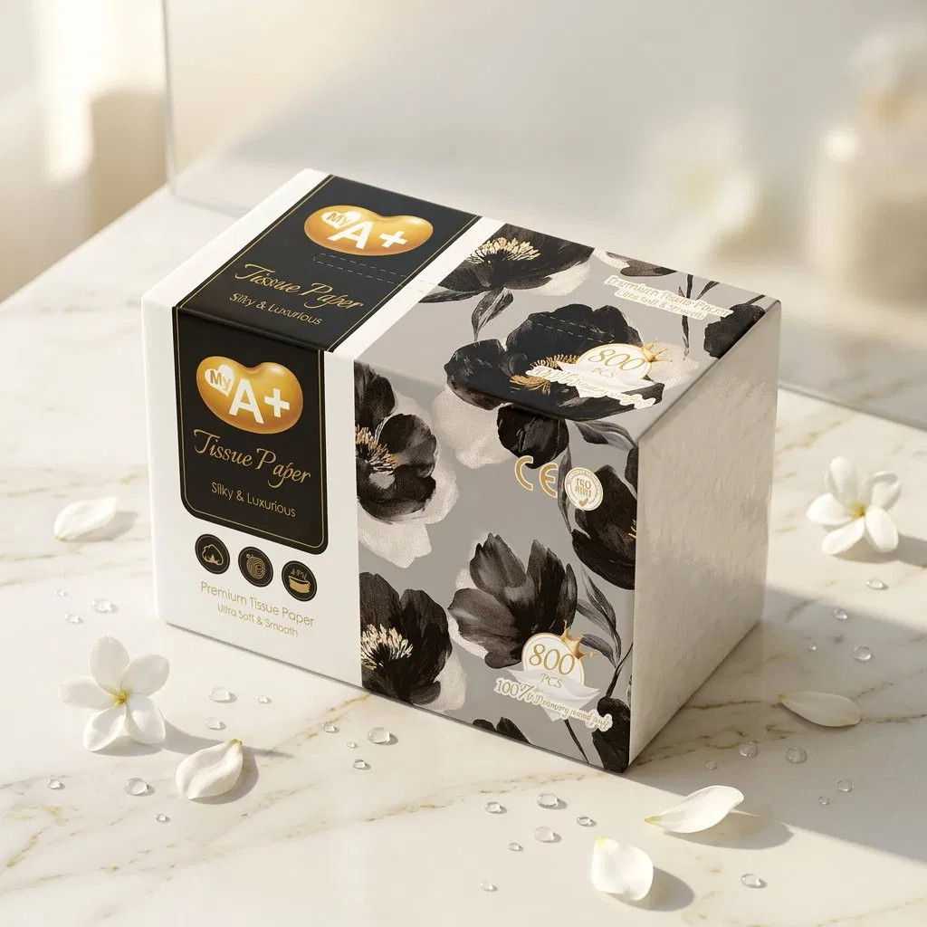 Customized Soft Pack Facial Tissue Paper 1/2/3/4/5ply Wholesale Facial Tissue