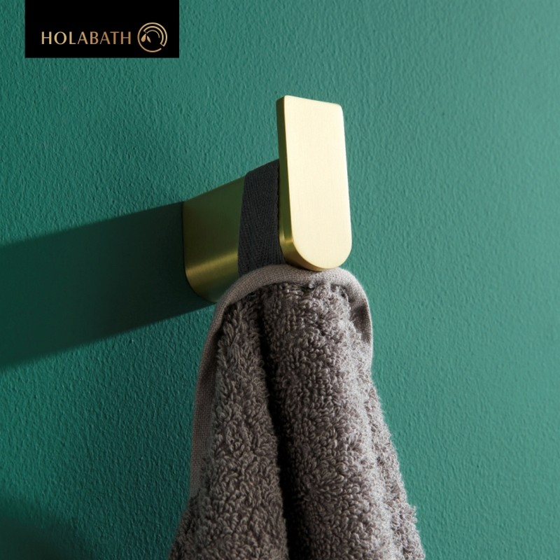 Крючок для полотенец Holabath, никель, настенный