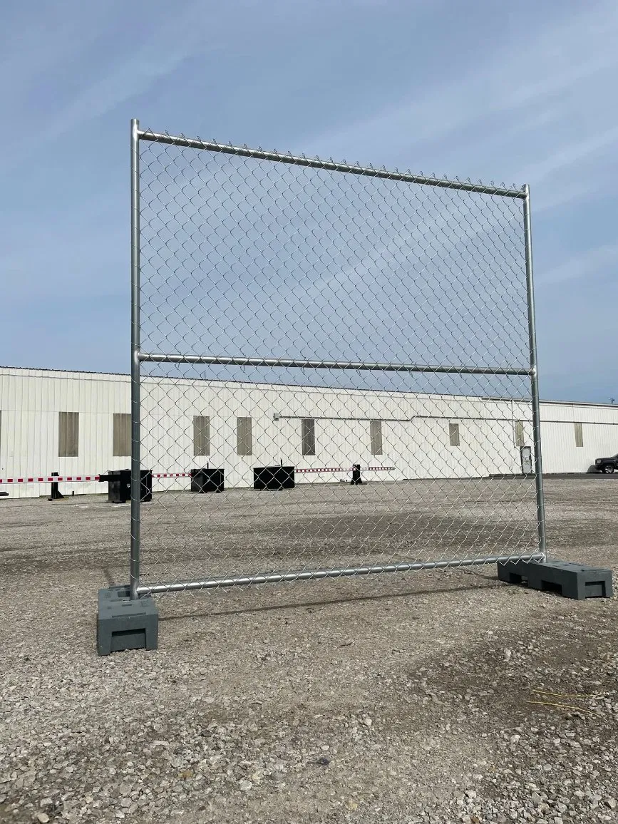 American Temporary Guardrail Movable Galvanized Temporary Fence Panel/Chain Link Fence