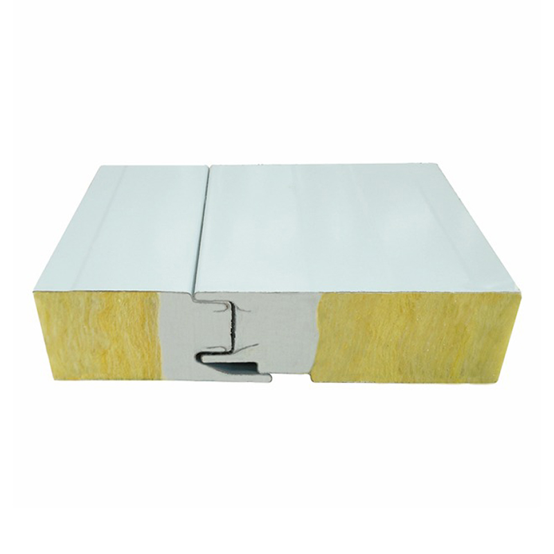 Galvanized Steel Zinc-Coated Rockwool Sandwich Panel for Cold Storage Roof Wall Insulation