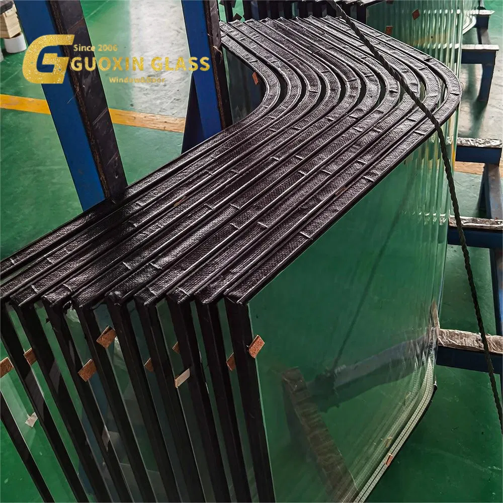 Glass Manufacturer Extra Large Double Glazing Insulated Curved Glass