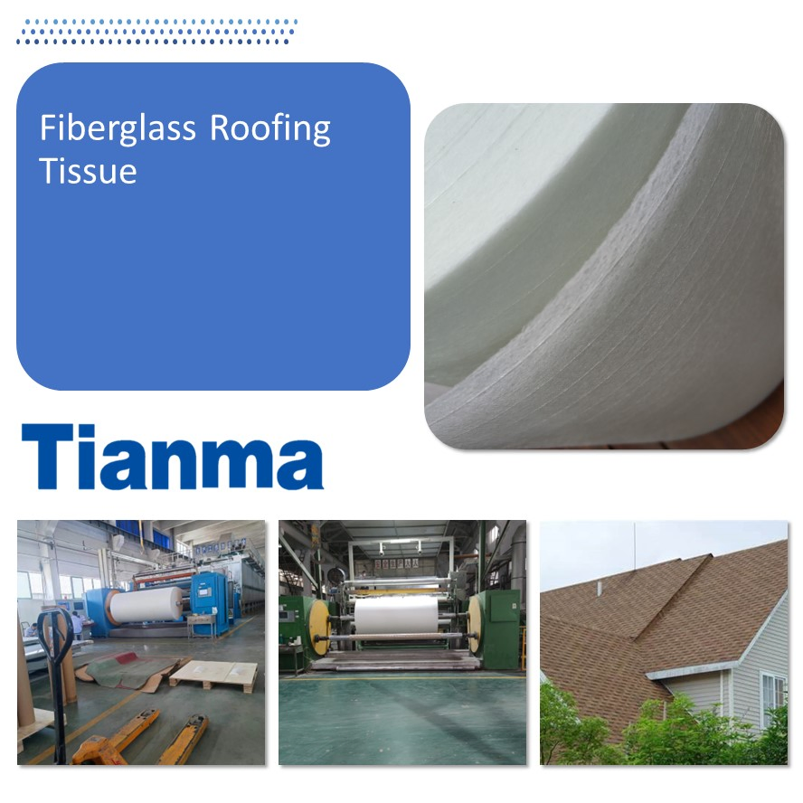 Reinforced Fiberglass Roofing Tissue (S-RM Mat) --Non Wovens