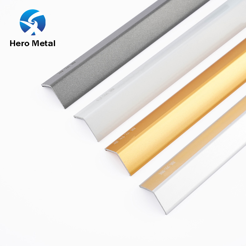 Best Sale Brand 2026 Decor Polished Aluminium Alloy 2.7m Home Ceramic Edging Strips for Marble 40mm Hero Tile L Shape Tile Trim